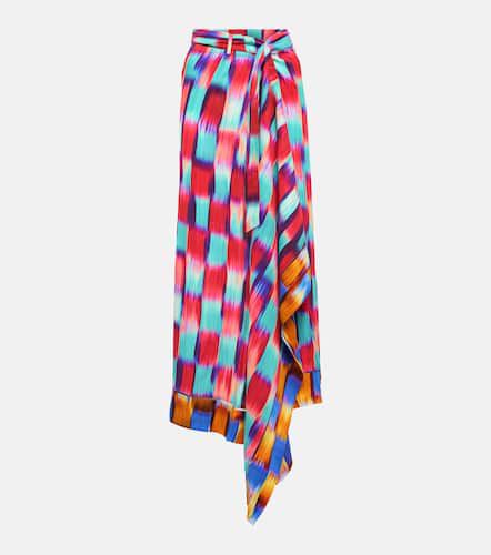 Printed wrap midi skirt - Dries Van Noten - Modalova