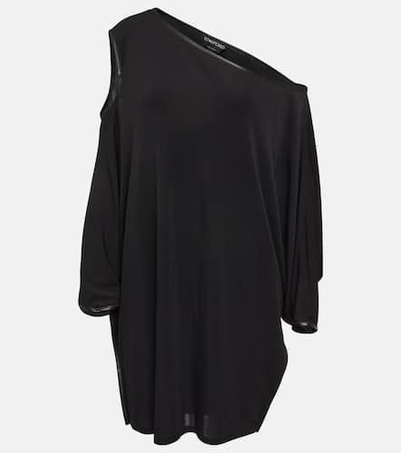 Draped crÃªpe jersey minidress - Tom Ford - Modalova