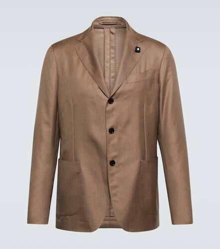 Single-breasted cashmere and silk blazer - Lardini - Modalova