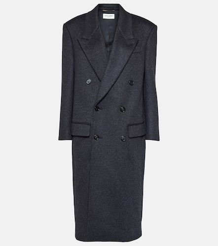 Double-breasted virgin wool coat - Saint Laurent - Modalova