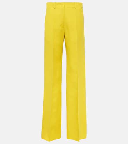 CrÃªpe Couture high-rise straight pants - Valentino - Modalova