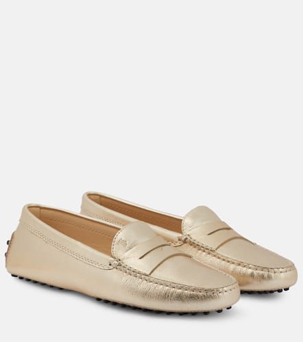 Tod's Metallic leather moccasins - Tod's - Modalova