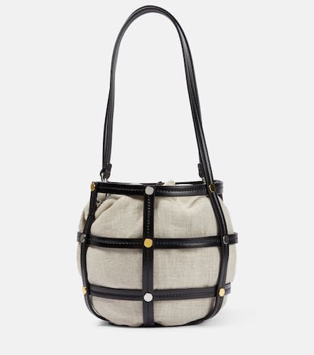 Ellie leather-trimmed bucket bag - Staud - Modalova