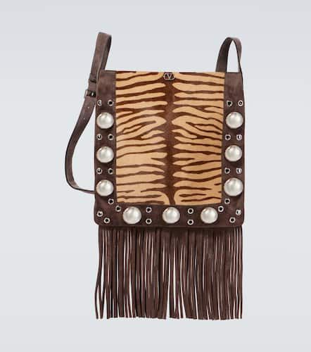 NellcÃ´te fringed calf hair shoulder bag - Valentino Garavani - Modalova