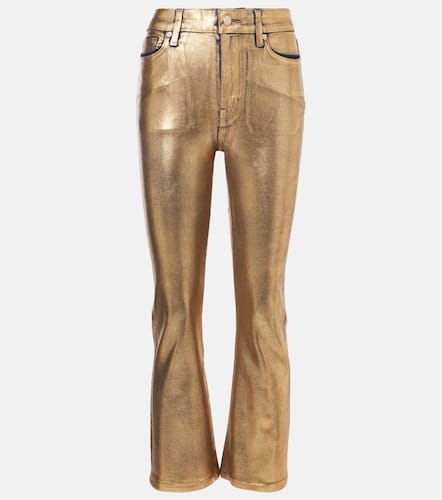 Le Crop Mini metallic bootcut jeans - Frame - Modalova