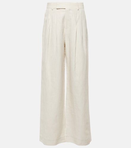 Pantaloni a gamba larga in cotone e lino - Frame - Modalova