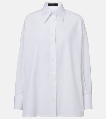 Camisa oversized en mezcla de algodón - Dolce&Gabbana - Modalova
