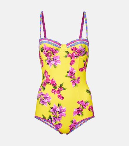 Costume intero con stampa floreale - Dolce&Gabbana - Modalova