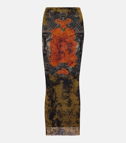 Medaillon printed mesh midi skirt - Jean Paul Gaultier - Modalova