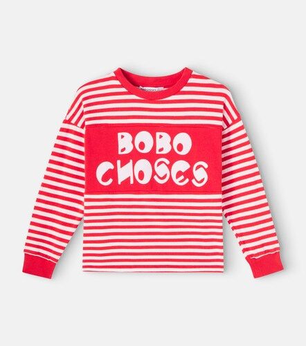 Camiseta de algodón a rayas con logo - Bobo Choses - Modalova