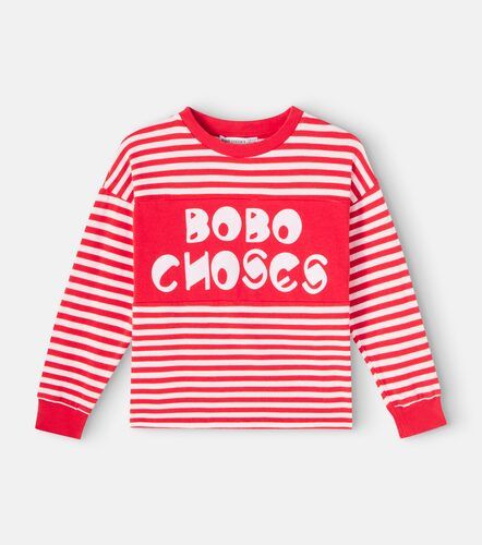 Camiseta de algodón a rayas con logo - Bobo Choses - Modalova