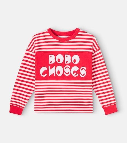 Camiseta de algodón a rayas con logo - Bobo Choses - Modalova