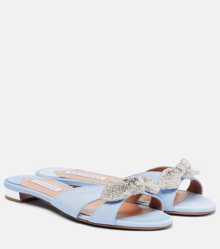 Very Bow Tie embellished flats - Aquazzura - Modalova