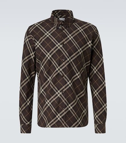 Camisa de algodón con Check - Burberry - Modalova