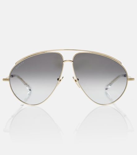 Gafas de sol de aviador oversized - Gucci - Modalova