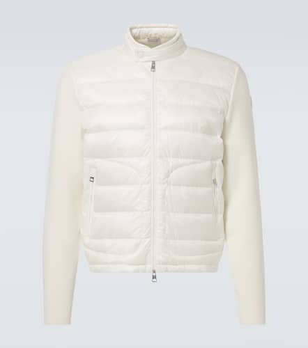 Down-paneled virgin wool jacket - Moncler - Modalova