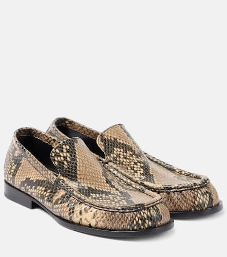 Mocassins en cuir embossé - Dries Van Noten - Modalova