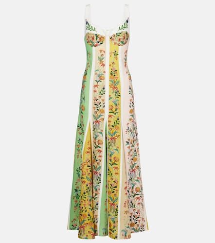 Robe longue en lin mélangé à fleurs - Farm Rio - Modalova