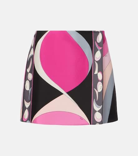 Pucci Pesci silk twill miniskirt - Pucci - Modalova