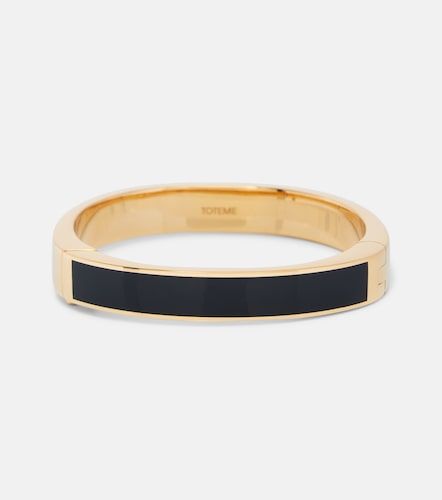 Signature enamel gold-plated bangle - Toteme - Modalova