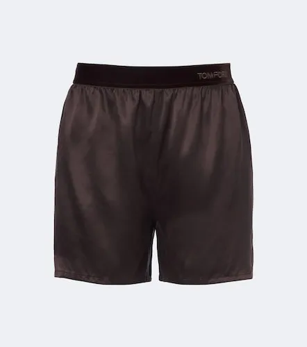 Tom Ford Shorts in seta - Tom Ford - Modalova