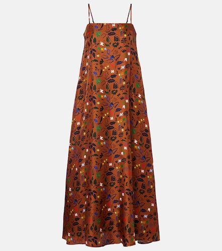 Vestido midi Melfi de sarga de seda - Asceno - Modalova