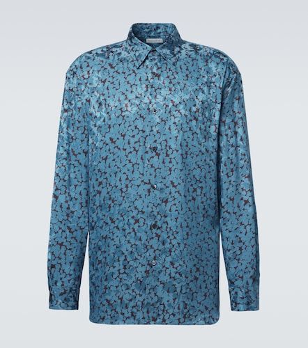 Camisa de satén estampada - Dries Van Noten - Modalova