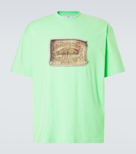 Camiseta de jersey de algodón estampada - Acne Studios - Modalova