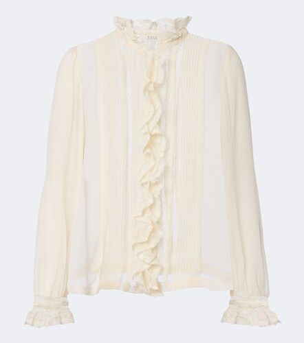 Dôen Blusa Magdeline in chiffon di seta con volant - Doen - Modalova