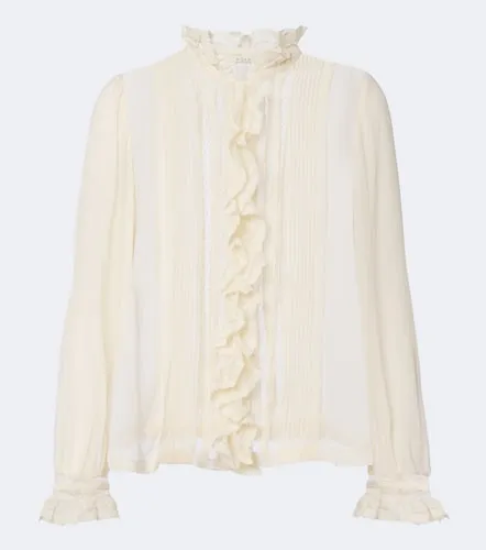Magdeline ruffled silk chiffon blouse - Doen - Modalova