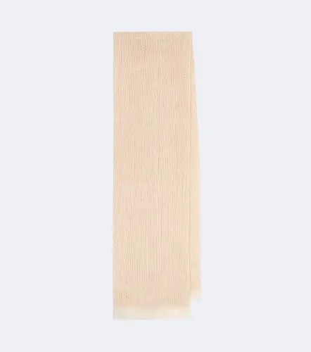 Fringed cashmere and linen scarf - Stoffa - Modalova