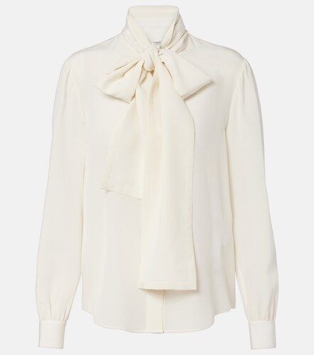 Blusa de seda con lazada - Saint Laurent - Modalova