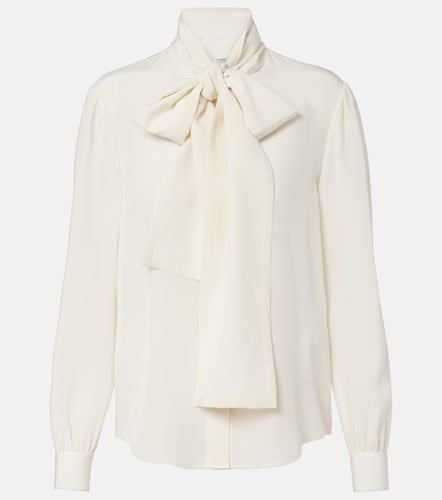 Saint Laurent Tie-neck silk blouse - Saint Laurent - Modalova
