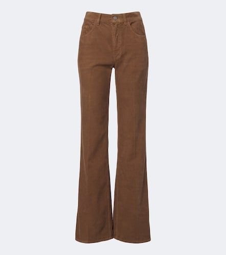 Pantalones flared '70s de pana de algodón - Saint Laurent - Modalova