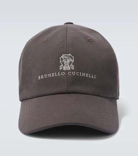 Logo cotton canvas baseball cap - Brunello Cucinelli - Modalova