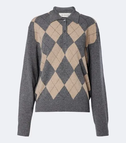 Róhe Polo-Pullover Argyle aus einem Wollgemisch - Rohe - Modalova
