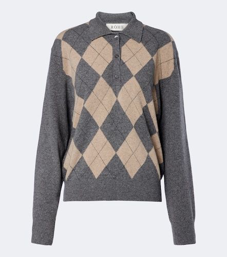 Róhe Pullover polo in misto lana argyle - Rohe - Modalova