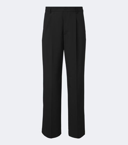 Pantalones anchos de lana plisados - Dries Van Noten - Modalova