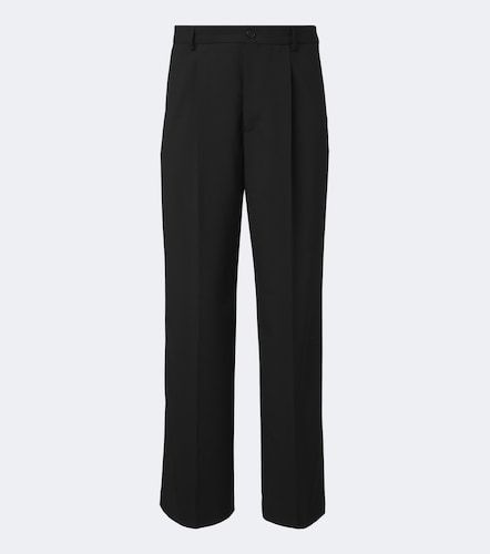 Pantaloni a gamba larga in lana plissé - Dries Van Noten - Modalova