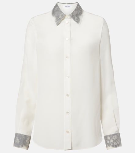 McQueen Hemd aus Seide mit Spitze - McQueen - Modalova