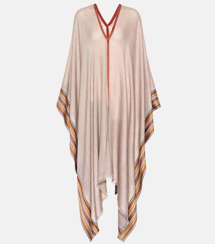 The Suitcase Stripe silk and cashmere poncho - Loro Piana - Modalova