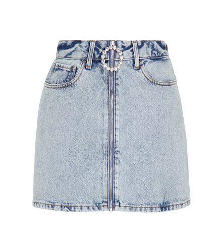 Alessandra Rich Denim miniskirt - Alessandra Rich - Modalova