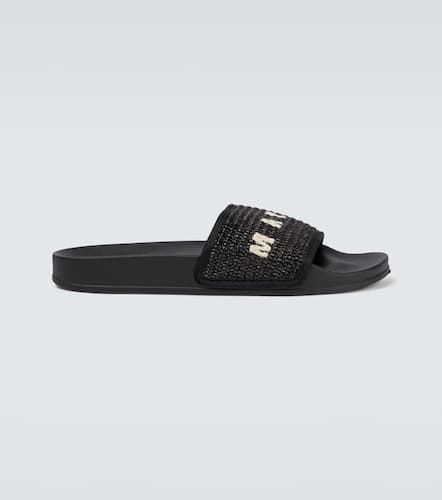 Marni Raffia logo sandals - Marni - Modalova