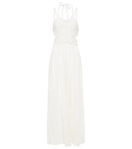 ChloÃ© Halterneck silk and linen maxi dress - Chloe - Modalova