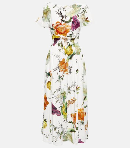 Fraser floral crÃªpe midi dress - Erdem - Modalova