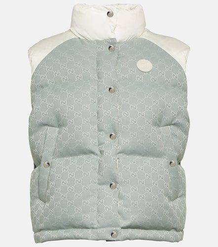 GG cotton-blend canvas puffer vest - Gucci - Modalova