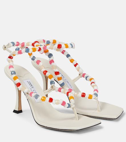 Amiral 90 embellished leather sandals - Jimmy Choo - Modalova