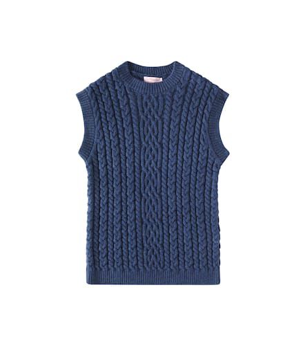 Alvaro cable-knit virgin wool sweater vest - La Coqueta - Modalova