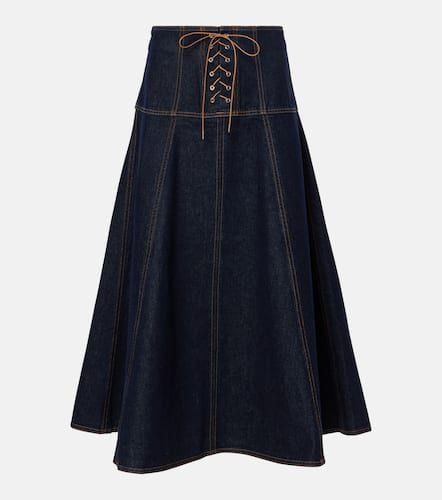 Estelle denim midi skirt - Ulla Johnson - Modalova