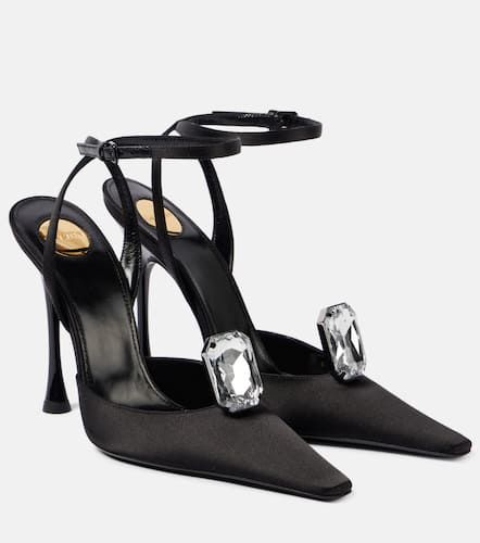 New Diamond 110 satin slingback pumps - Saint Laurent - Modalova